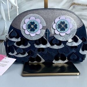 NWT Kate Spade OWL Collector Clutch / Makeup Nag
